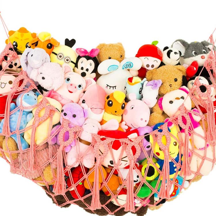 ぬいぐるみ収納 ハンモック ぬいぐるみ 収納ネット おもちゃ 収納 壁掛け 取付簡単 大容量 子供部屋収納 おもちゃ 吊り下げ収納 整理整頓 お片付け インテリア 縫い包み ネット ドア掛け 小物 玩具 可愛い [2]