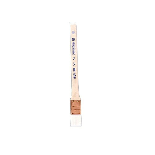 アサヒペン　PCNEWスーパータッチメジ用　25mm　NSM−25 JAN：4970925221407 メーカー：（株）アサヒペン / ブランド：アサヒペン / 原産国：中国 特長 ●超極細毛先き仕上で、ハケ目が目立ちにくく、均一塗膜に仕上がります。●塗料含みが多いので、伸びが良く、広い面が塗れます。 用途 ●用途：水性塗料・油性塗料のメジ用塗装に。 仕様 ●刷毛幅(mm)：25●毛丈(mm)：35●適合塗料：水性・油性塗料●形状：平型●タイプ：万能●仕様：●形状：平型。●毛部/化繊100％・柄部/木。●単品サイズ(mm)：W27×D265×H6 材質／仕上 ●毛部：化繊100％●柄部：木