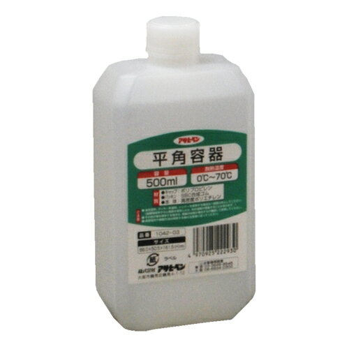 Paint - 【あす楽対応・送料無料】アサヒペン平角容器500ML1042−03