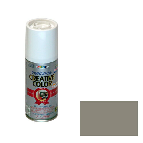 【あす楽対応・送料無料】アサヒペンクリエイティブカラースプレー100ML86ライトグレー