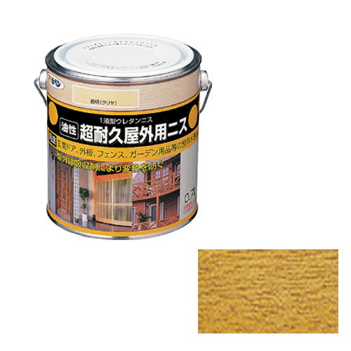 【あす楽対応・送料無料】アサヒペン超耐久屋外用ニス0．7L透明（クリヤ）