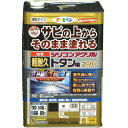 【あす楽対応・送料無料】アサヒペン油性超耐久シリコンアクリルトタン用12KG黒【サビの上からそのまま塗れる】