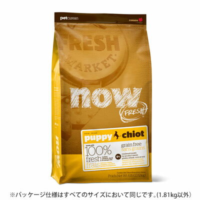 新鮮な食材　ナウフレッシュ　グレインフリー　パピー　2.72kg　ドッグフード　NOW FRESH Grain Free【子犬/ドッグフード/】