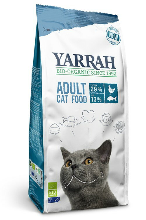 正規品　YARRAH　ヤラー　オーガニックキャットフード　フィッシュ　2.4kg　【猫/アレルギー/キャットフード】