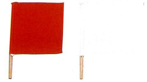【期間限定★エントリーで全品ポイント5倍】剣道 試合用品 剣道用審判旗 約25×25cm 紅白1組 色移りするため紅白いっしょに洗わないようにして下さい 武道園