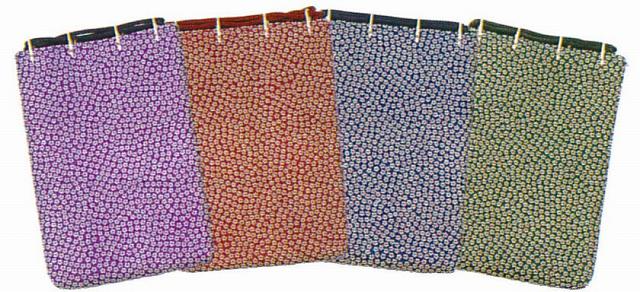 色：紫、ワイン、紺、緑 サイズ：27×19cm