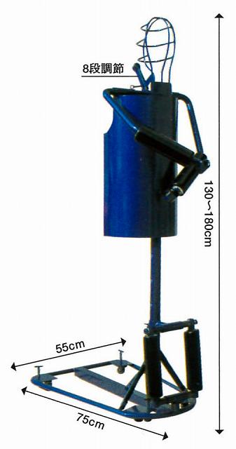 【期間限定★エントリーで全品ポイント5倍】薙刀 なぎなた打ち込み台 練習用 重量:約24.3kg梱包サイズ:31×55×110cm 約27kg 送料無料 武道園