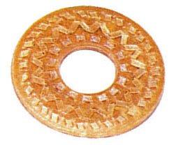 【期間限定★エントリーで全品ポイント5倍】剣道 竹刀用 鍔(つば・ツバ) 送料無料(沖縄除く) 特製三筋縫合せ鍔 9cm M/L 革鍔 皮鍔 日本製 プレゼント...