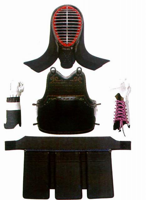 【期間限定★エントリーで全品ポイント5倍】薙刀 防具セット (面・胴・小手・垂)な1号 7m/m刺 白紐付 小サイズのみ 小学生向き 送料無料 武道園