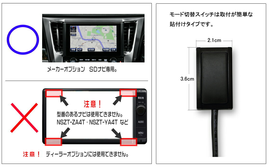 テレビキット ナビキット ハリアーハイブリッド H29.6～R2.5 （AVU65W）（メーカーオプション9.2型SDナビ専用）走行中テレビが見れてナビ操作も出来る テレビキャンセラー メーカーオプション T-Connect ナビ専用