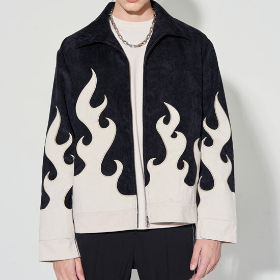 スタジャン メンズ ストリート系 ブルゾン メンズ ジャケット メンズ ファイヤーパターン ファイアー 原宿系 メンズ ヴィジュアル系 ファッション メンズ インポート ミリタリージャケット 送料無料 2022 春 秋 冬 新作 B系 個性的 ホスト オラオラ系 ヤンキー チンピラ