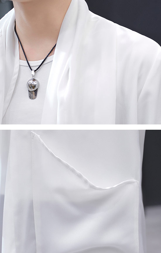 シルエット ドレープカーディガン 春 夏 秋 新作 ゆったり アウターお兄系 V系 ヴィジュアル系 ファッションホスト メンズ ジャケット メンズ サマーカーディガン モード系 ジャケット インポート 22 シルエット