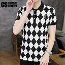 オラオラ系 ポロシャツ メンズ Tシャツ メンズ アメカジ アーガイル ダイヤチェック ゴルフ ポロシャツ オシャレ 10代 20代 30代 40代 50代 個...