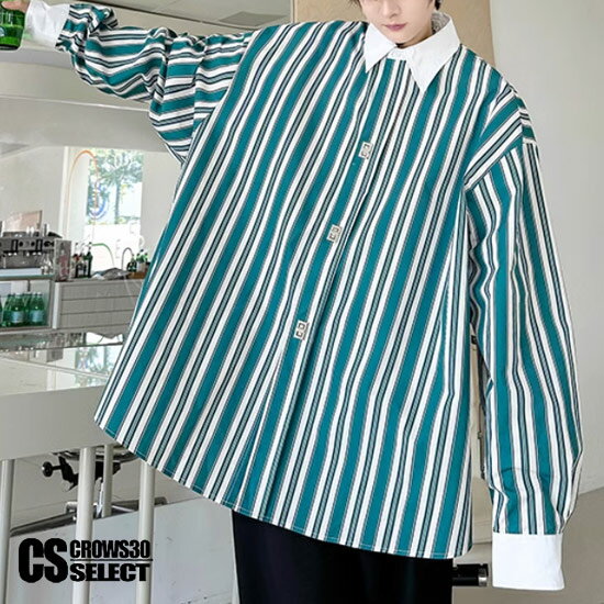 Rakuten - オラオラ系 シャツ メンズ ストライプシャツ メンズ 総柄シャツ 大きいサイズ ゆったり シャツ メンズ ビッグシャツ 大人 シャツ ヤンキー チンピラ オシャレ 20代 30代 40代 50代 個性的 悪羅悪羅系 BTS系 三代目系 LDH系 B系 ヒップホップ ダンサー