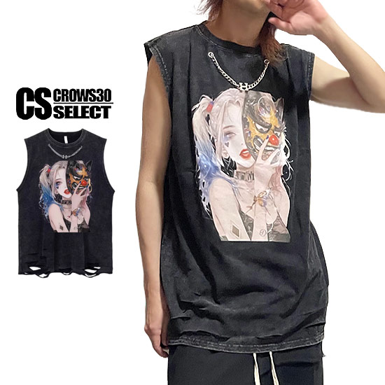 Rakuten - タンクトップ メンズ オラオラ系 Tシャツ メンズ アニメ プリント タンクトップ メンズ 大人 タンクトップ メンズ 大人 Tシャツ メンズ ストリート系 メンズ リゾート系 タンクトップ トップス 30代 40代 50代 60代 LDH系 BTS系 韓国