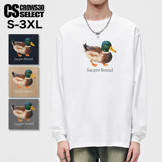 Rakuten - オラオラ系 ロングTシャツ メンズ Tシャツ メンズ 長袖 トップス オラオラ系 ファッション トップス ロンT オラオラ系 Tシャツ メンズ 大人 スタイル カルガモ アヒル オシャレ 個性的 オラオラ系ファッション トップス 衣装 ヒップホップ ダンサー B系 新作