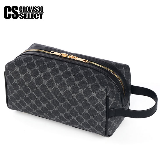 セカンドバッグ メンズ オラオラ系 バッグ メンズ PU レザーバッグ ミニバッグ メンズ オラオラ系 ファッション モノグラム ビジネスバッグ BAG ヤンキー バック ファッション チンピラ 極道 BAG 男 大人 ブラック 黒 父の日 プレゼント お兄系 誕プレ