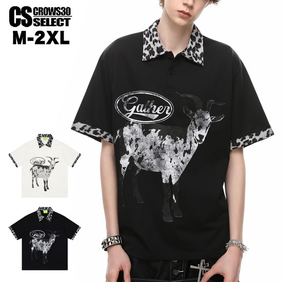 オラオラ系ポロシャツメンズTシャツ...