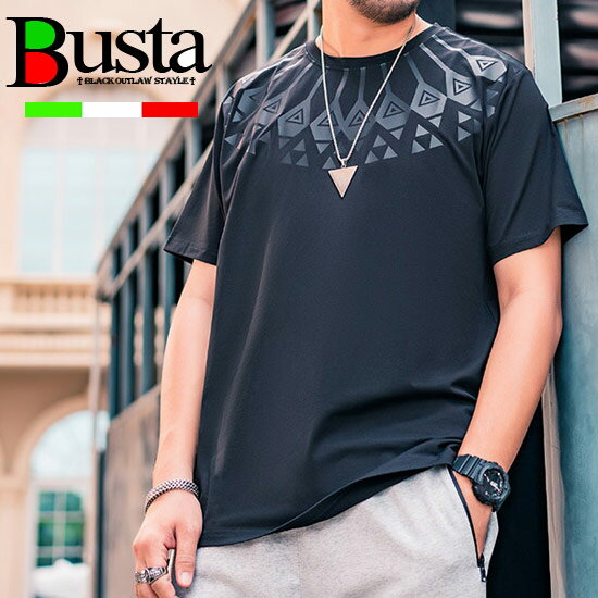 50 Off Tシャツ メンズ オラオラ系 Tシャツ 大きいサイズ ネックプリント 幾何学柄 エンブレム 半袖 Tシャツ メンズ 夏服 悪羅悪羅系 ヤンキー チンピラ マイルドヤンキー ストリート系 メンズ ラグジュアリースタイル お兄系 大人 バスター 21 春 夏 新作 トップス