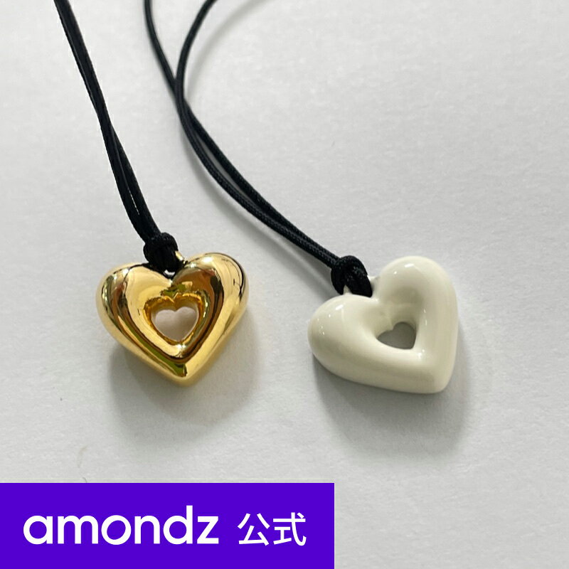 XgO n[g h[ic lbNX | STRING HEART DONUT NECKLACE | att | amondz