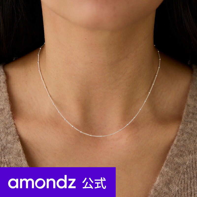 Vo[ ^Cj[ {[ `F[ lbNX | SILVER TINY BALL CHAIN NECKLACE | att | amondz