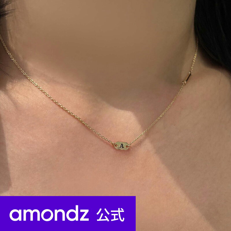 14 | K14 eNX`[ o[ 2WAY CjV lbNX | 14K Textured Bar Two Way Initial Necklace | a14 | amondz