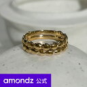 14金 | K14 ナチュラル ペブル レイヤード リング | 14K Natural Pebble Layered Ring | a14 | amondz