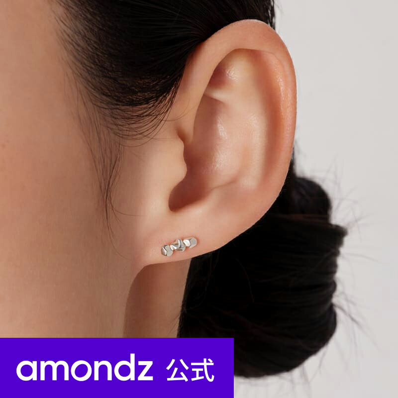 ハート シルバー ラフ ハート ボール ピアス | Silver Rough Heart Ball Earrings | weamondz | amondz