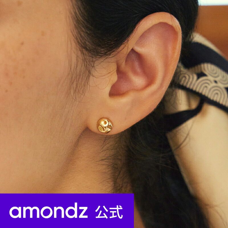 14金 | K14 ナチュラル デイリー ボール ピアス | 14K Natural Daily Ball Earrings | a14 | amondz