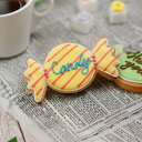 クッキー（ハロウィン向き） 【キャンディークッキー】アイシングクッキー クッキー キャンディー 名入れ 文字入れ かわいい お菓子 ハロウィン Halloween　卒業祝い　プチギフト
