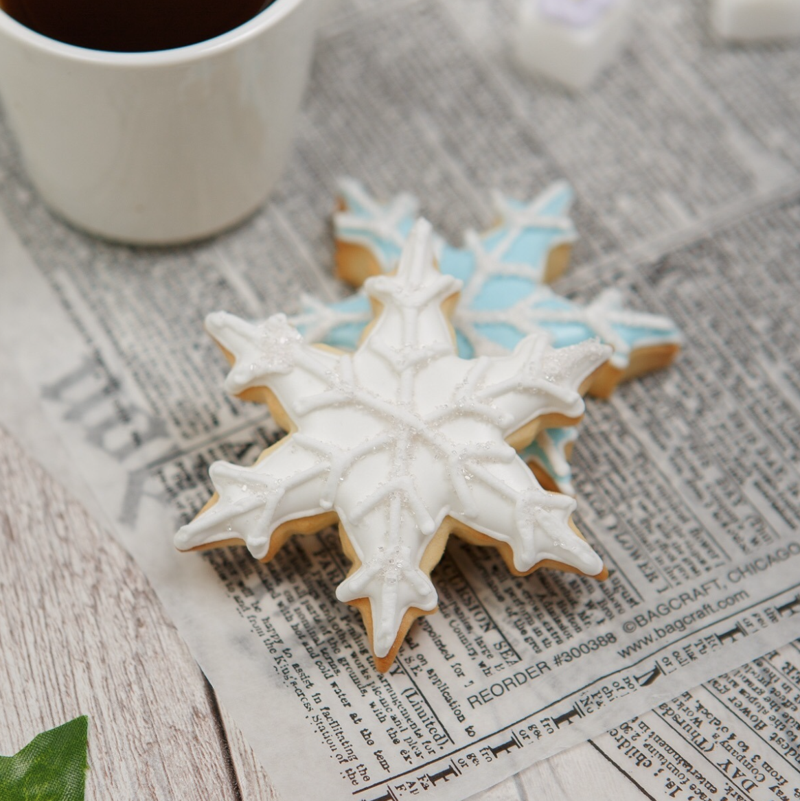 楽天アイシングクッキー工房　LEAP【雪の結晶クッキー】アイシングクッキー クッキー クリスマス かわいい お菓子　プチギフト