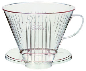 7〜12人用。ポリカーボネート製コーヒードリッパー。&nbsp; カリタ　コーヒードリッパー