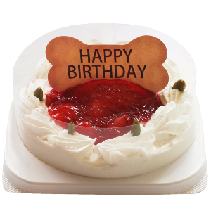 コミフ いちごのバースデーケーキ ペットケーキ 誕生日ケーキ バースデーケーキ 犬用 ワンちゃん用 送料無料(※一部地域除く)