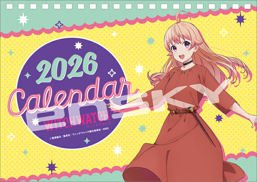 卓上 TVアニメ『ウィッチウォッチ』 2026年 カレンダー CL26-0031 カレナビ おしゃれ かわいい インテ..