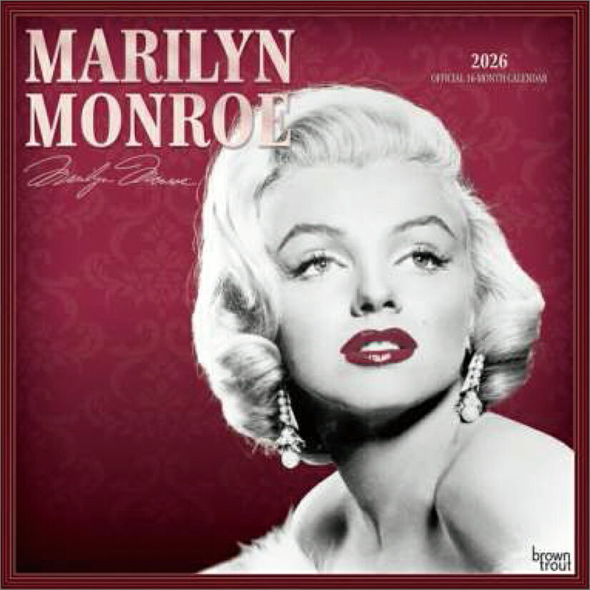 マリリン・モンロー(輸入版) 2026年 カレンダー CL26-0345 カレナビ おしゃれ かわいい インテリア シンプル お洒落 プレゼントやプチギフトにも