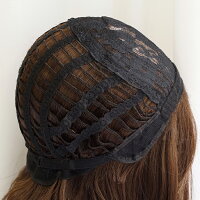 【即納】ウィッグロング黒髪ウェーブカラー茶髪シースルーバング高品質デイリー自然コスプレハロウィンゆめかわゴシックロリータ耐熱ヘアネット付きLocoLocoロコロコ送料無料