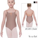 Wearmoi ウェアモア RUBY ジュニア 子供 ルビー バレエ レオタード バレエ用品 おしゃれ 上品 レッスン着 アジャスター付き ブラカップ入れ付き 黒 シンプル かっこいい スタイリッシュ