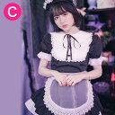 楽天メイド服のキャンディフルーツメイド服 セクシー 可愛い ミニ丈 ベビードールメイド服（ブラック） レディース 半袖 黒 Mサイズ コスプレ