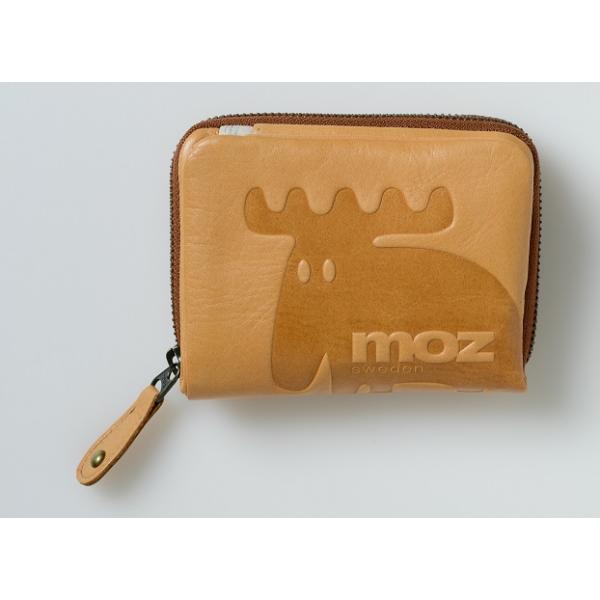 MOZ　(モズ)]　 二つ折り財布 小銭入れあり Elk(エルク) 86000　ヘラジカ　キャメル　CA