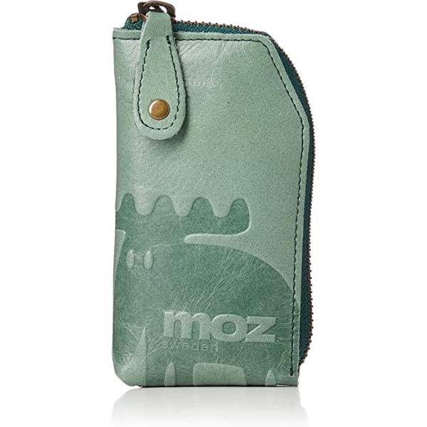 MOZ　モズ　キーケース 本革 スマートキー対応 4連キーフック キーリング付き　グリーン　GR　ヘラジカ　エルク　北欧