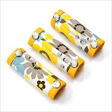 【DM便送料無料】アシストグリップカバー ココナッツイエロー♪(1セット3本入り) ( カーシートカバー/お揃い/タント/nbox/ワゴンr/ムーヴキャンバス/ラパン ) ( 軽自動車/ドレスアップ/グリップ/カバー/花柄 ) 内装パーツ 【05P03Dec16】