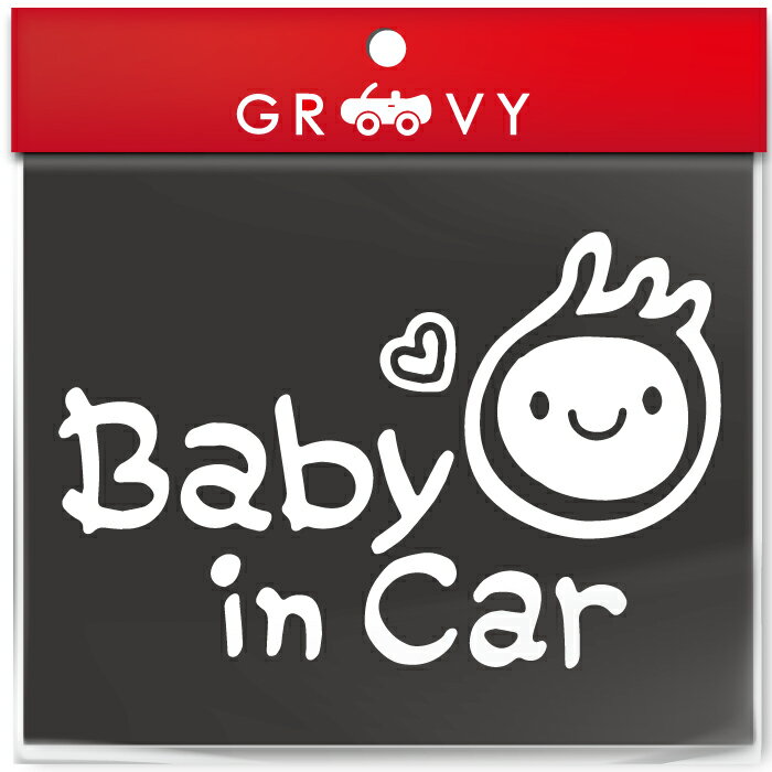 おもしろグッズ（1000円程度） 赤ちゃん 子供 乗ってます ステッカー ハート 注意 baby in car ベビー イン カー かわいい おしゃれ 車 ブランド アウトドア シール おもしろ グッズ 防水 エンブレム アクセサリー ブランド 雑貨