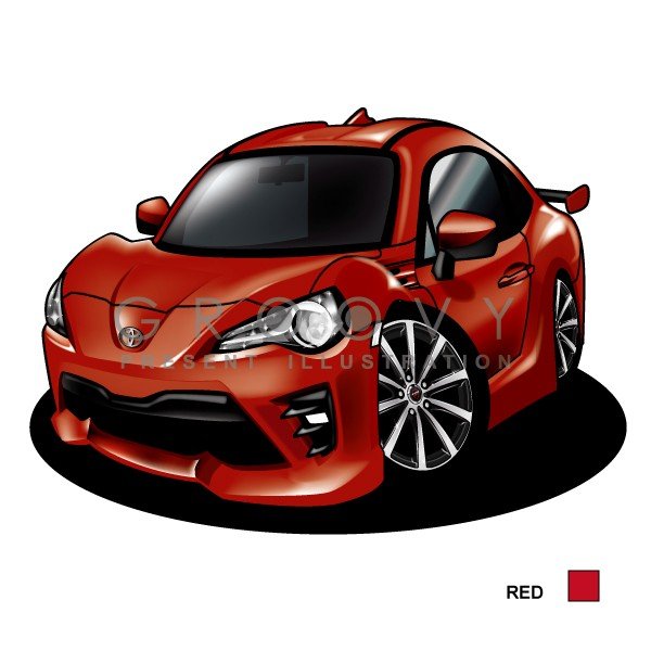 車好き 彼氏 プレゼント ナンバープレート付き車イラスト トヨタ 86 後期 車 イラスト 版高級フレーム グルービー Toyota かっこいい パーツ グッズ 祝い カスタム アクセサリー ハチロク 直送商品 納車 おしゃれ ギフト アート