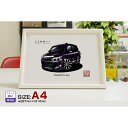 【マグカップ もOK】 車 イラスト トヨタ ハリアー 3代目 ZSU6#W AVU65W 車好き プレゼント 選べる フレーム グルービー TOYOTA ha...