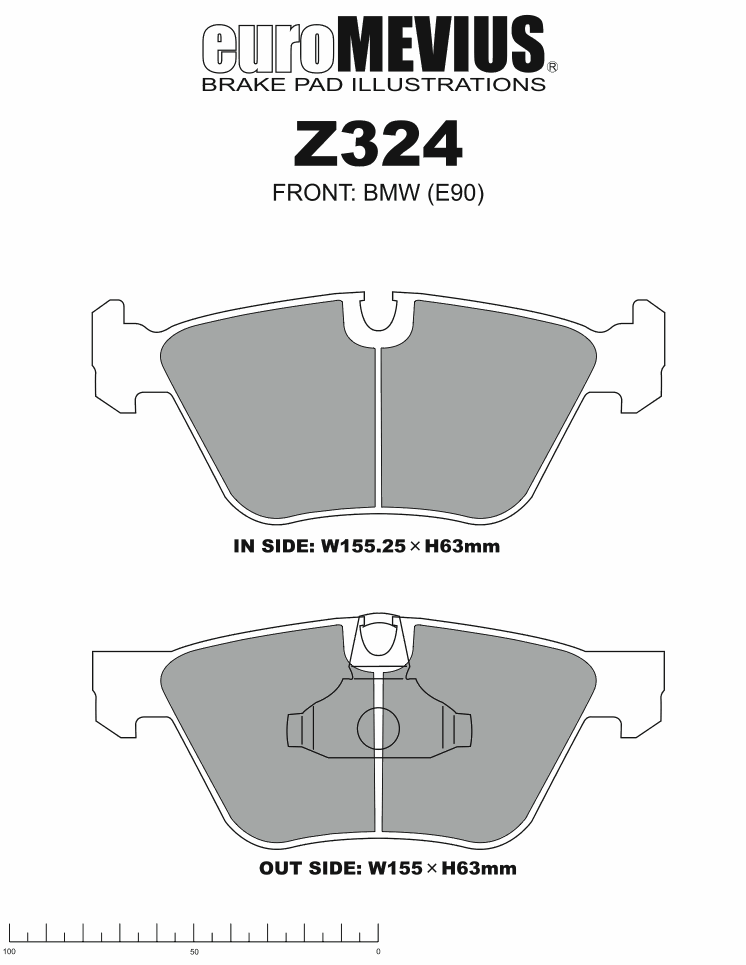 Project /ץȡߥ塼 NS-C [̥] ֥졼ѥå Z324a [ե]BMWE82/E87/E88/E90/E92