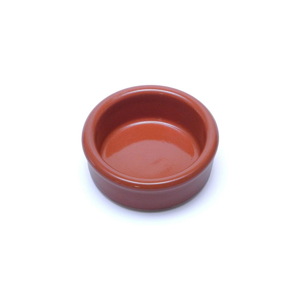 Rakuten - 【アウトレット】 Graupera テラコッタ製 陶器 スペイン製 ミニ カスエラ cazuela 6cm オシャレ な 家バル おもてなし料理 おつまみ 小皿 ブラウン パテ バター オリーブ用 容器 冷蔵 冷凍庫 もOK europe_plum sgr-0106br_b2