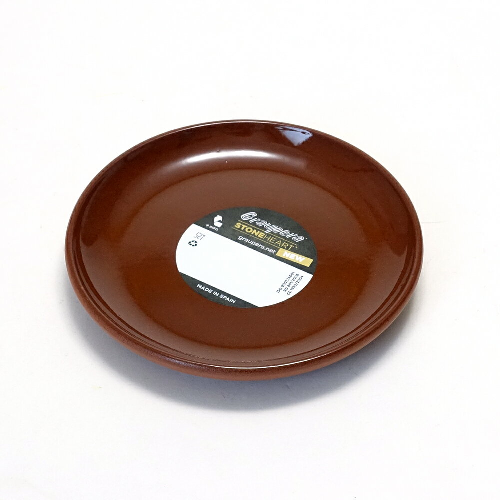 Rakuten - 【アウトレット】 スペイン製 テラコッタ 陶器 ブラウン 平皿 プレート 14cm カスエラ 鍋敷き europe_plum sgr-1214br_b2