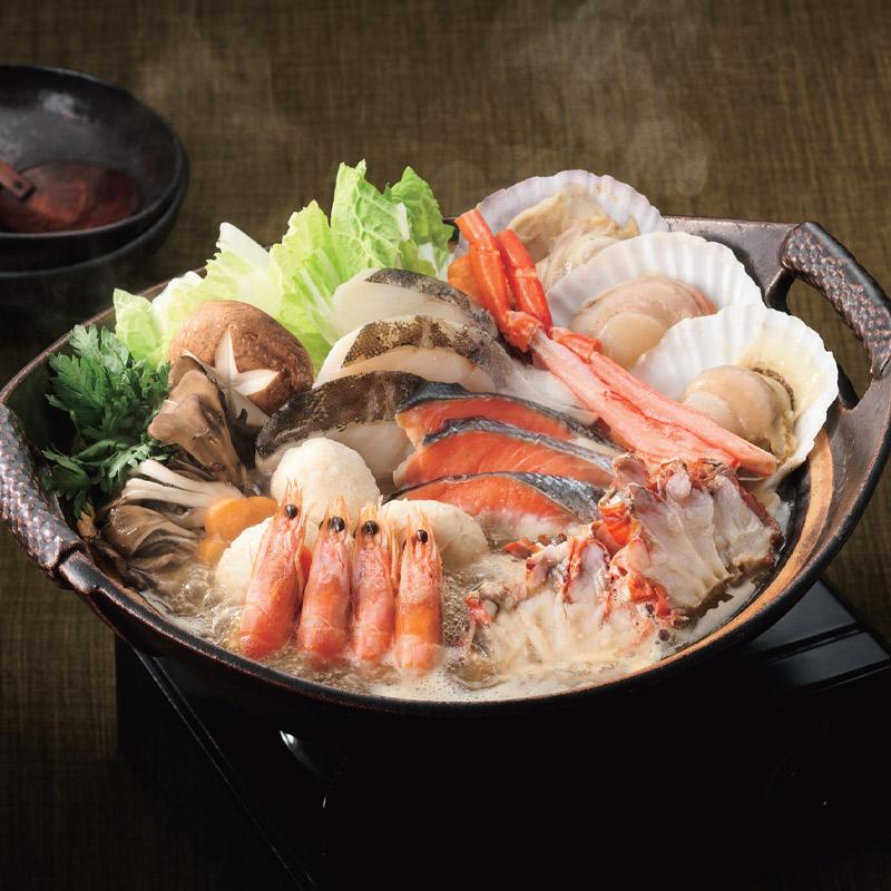 セール特価【冬ギフト】紅ずわいがに入り 海鮮寄せ鍋セット(3〜4人前)_冬の味覚 贈答用 ギフト用 詰め合わせ