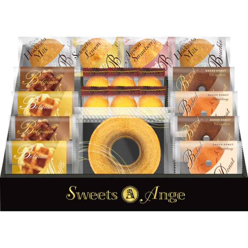 【お返し好適品】スイーツアンジュ　ベルギーワッフルと焼菓子セット　SGF-EJ
