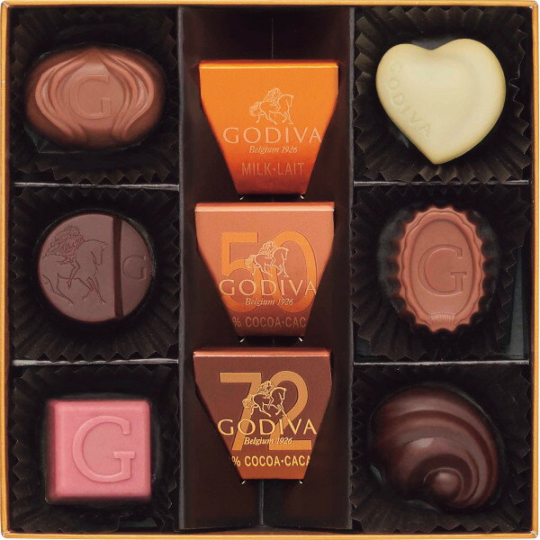 マラソンセール特価【春ギフト】ゴディバ　ハートオブゴールドコレクション（9粒） 209847＿チョコレー..